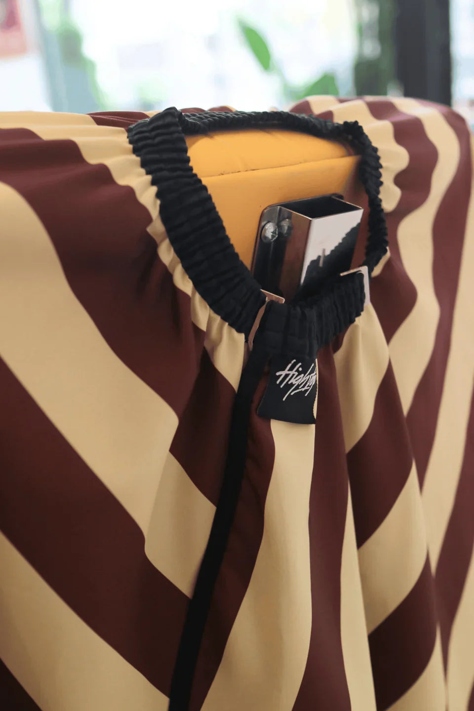 High Top Capes - Barber Cape - Banded Burgandy