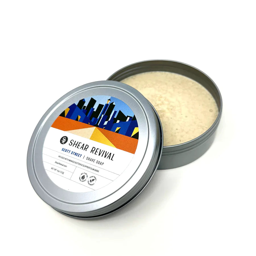 Shear Revival Scott Street Shave Soap - 4oz