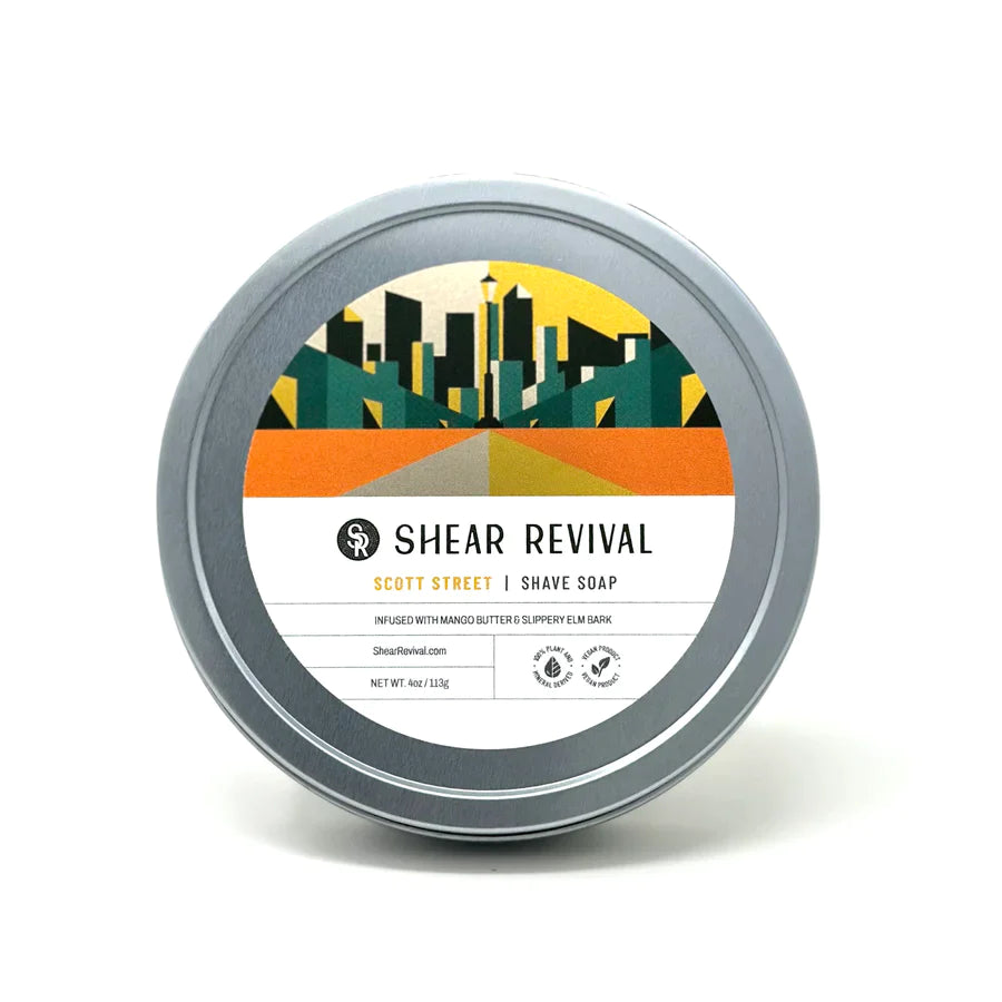 Shear Revival Scott Street Shave Soap - 4oz