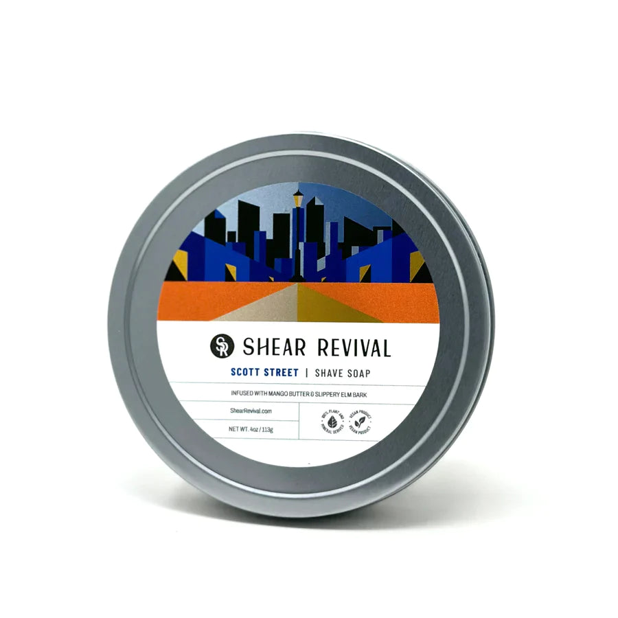 Shear Revival Scott Street Shave Soap - 4oz