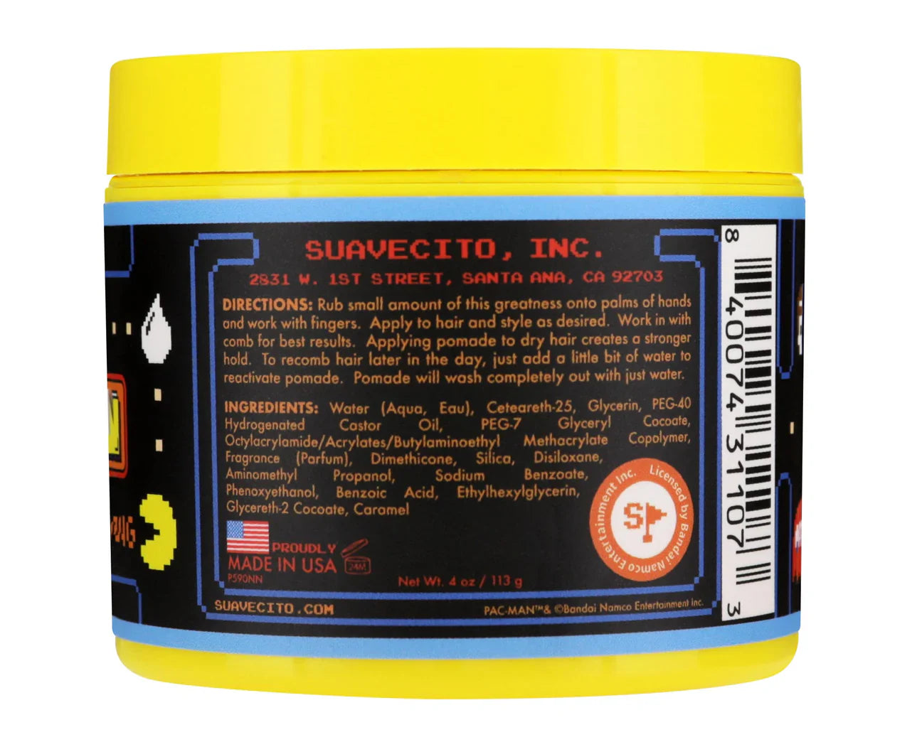 Suavecito x Pac Man Firme Hold Pomade