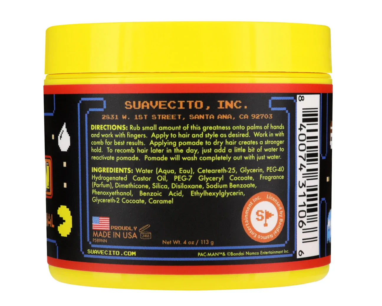 Suavecito x Pac Man Original Hold Pomade