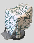 High Top Capes - Stripe Barber Cape - Abstract Aurora