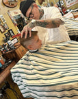 High Top Capes - Stripe Barber Cape - Evergreen