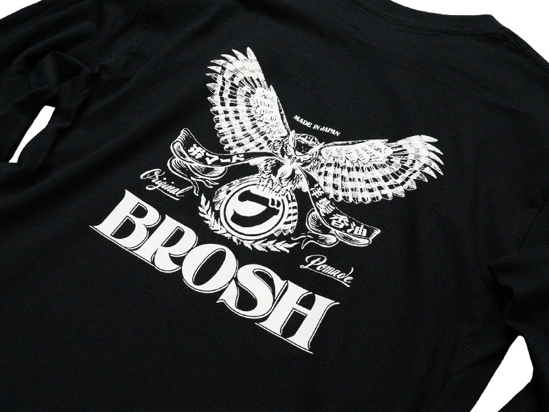 Brosh × Fusty Works L/S T-Shirt Owl Logo
