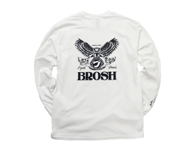 Brosh × Fusty Works L/S T-Shirt Owl Logo