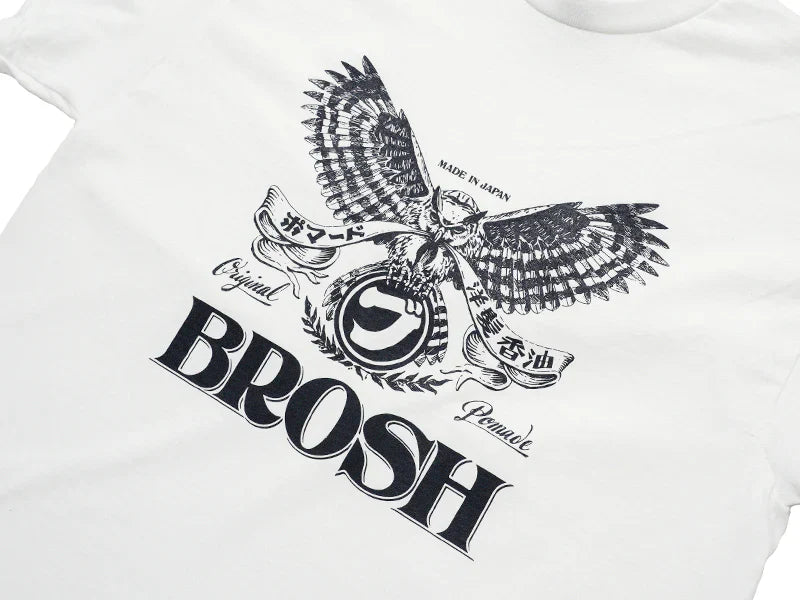 Brosh × Fusty Works S/S T-Shirt Owl Logo