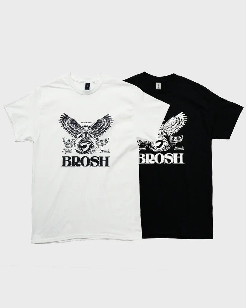 Brosh × Fusty Works S/S T-Shirt Owl Logo