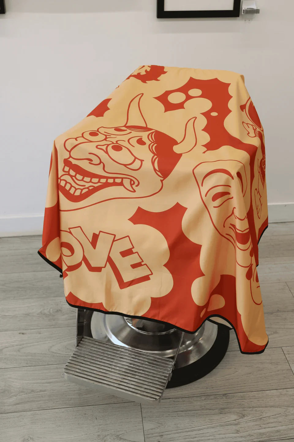 High Top Capes - Barber Cape - Love Hate Yellow