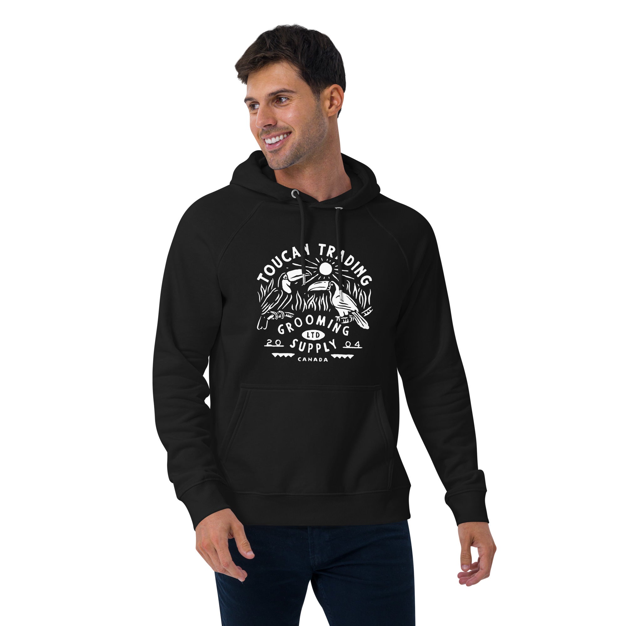 Toucan Trading Unisex eco raglan hoodie
