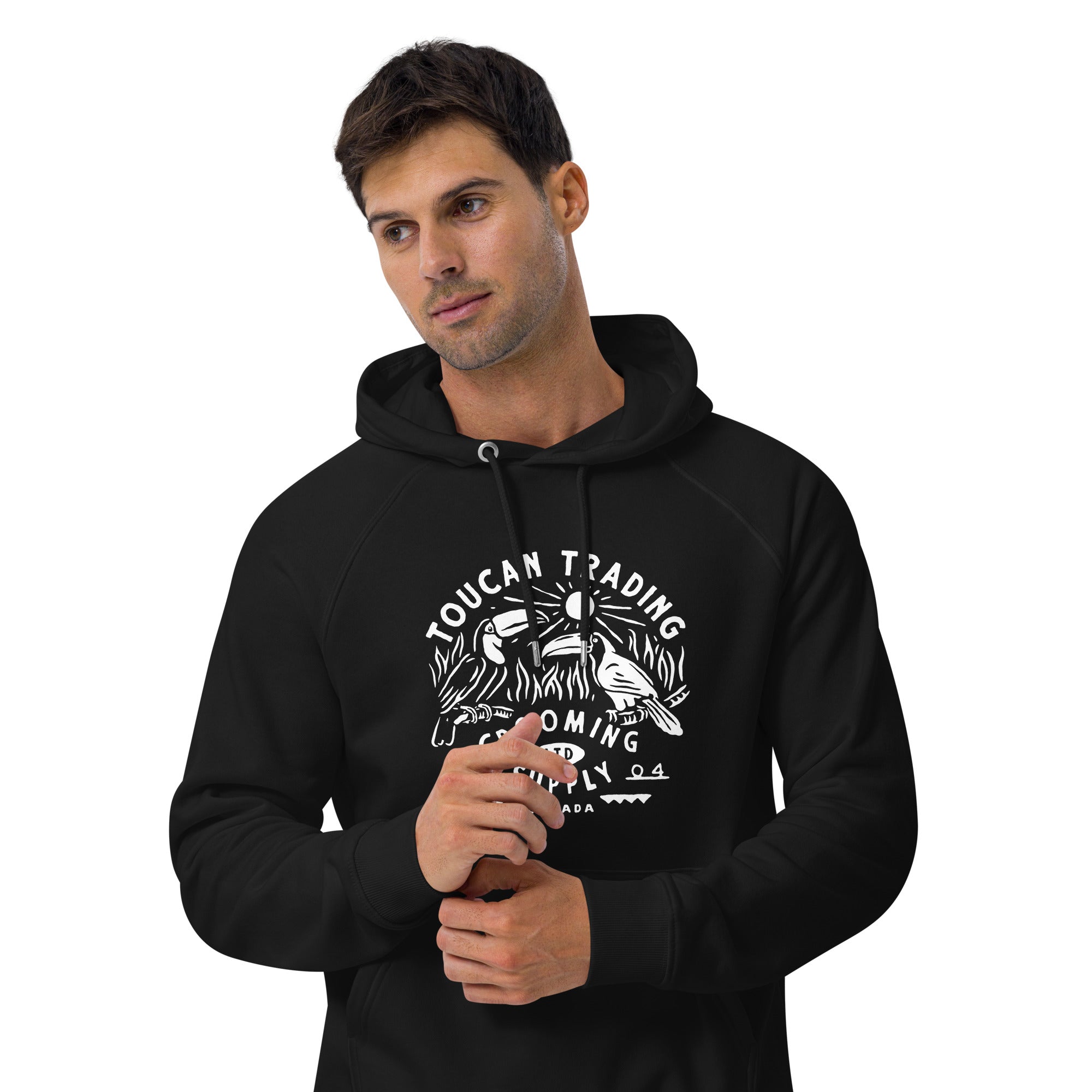 Toucan Trading Unisex eco raglan hoodie