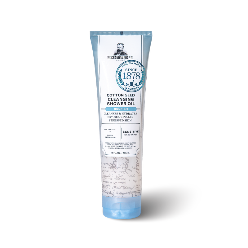 COTTON SEED CLEANSING SHOWER OIL