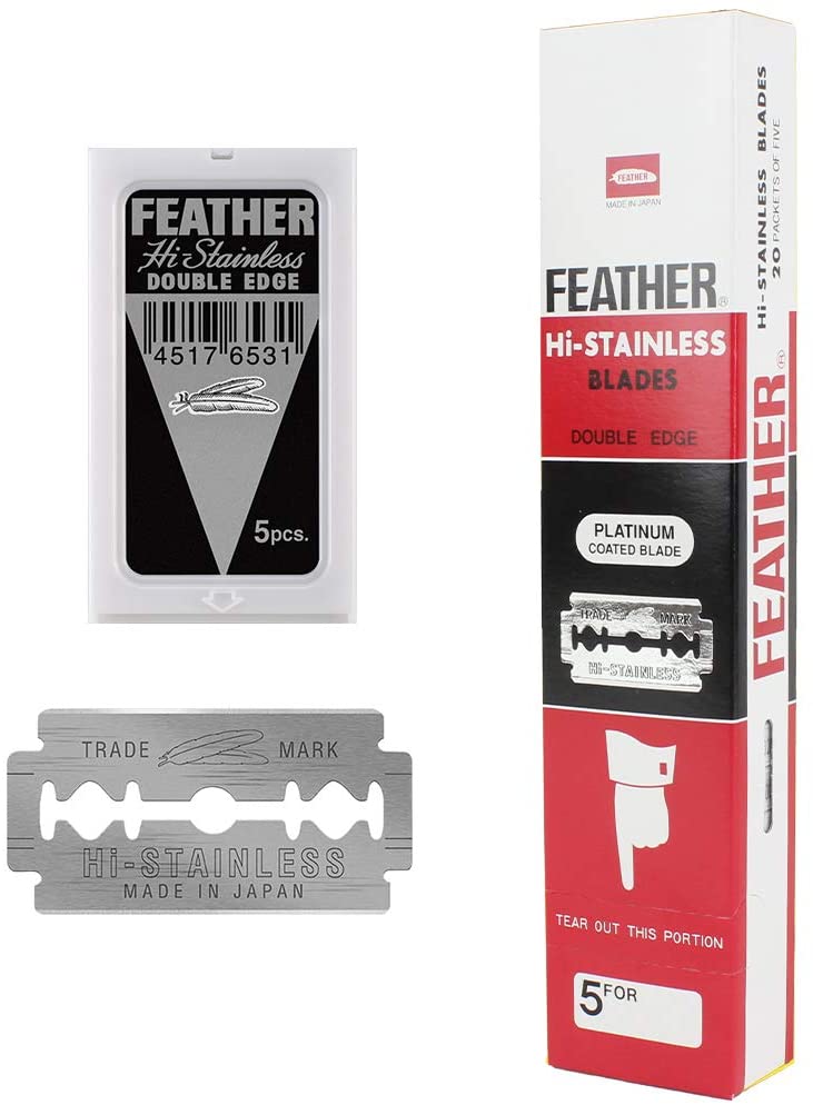 DOUBLE EDGE RAZOR BLADE - 5 BLADE PACK OF 20