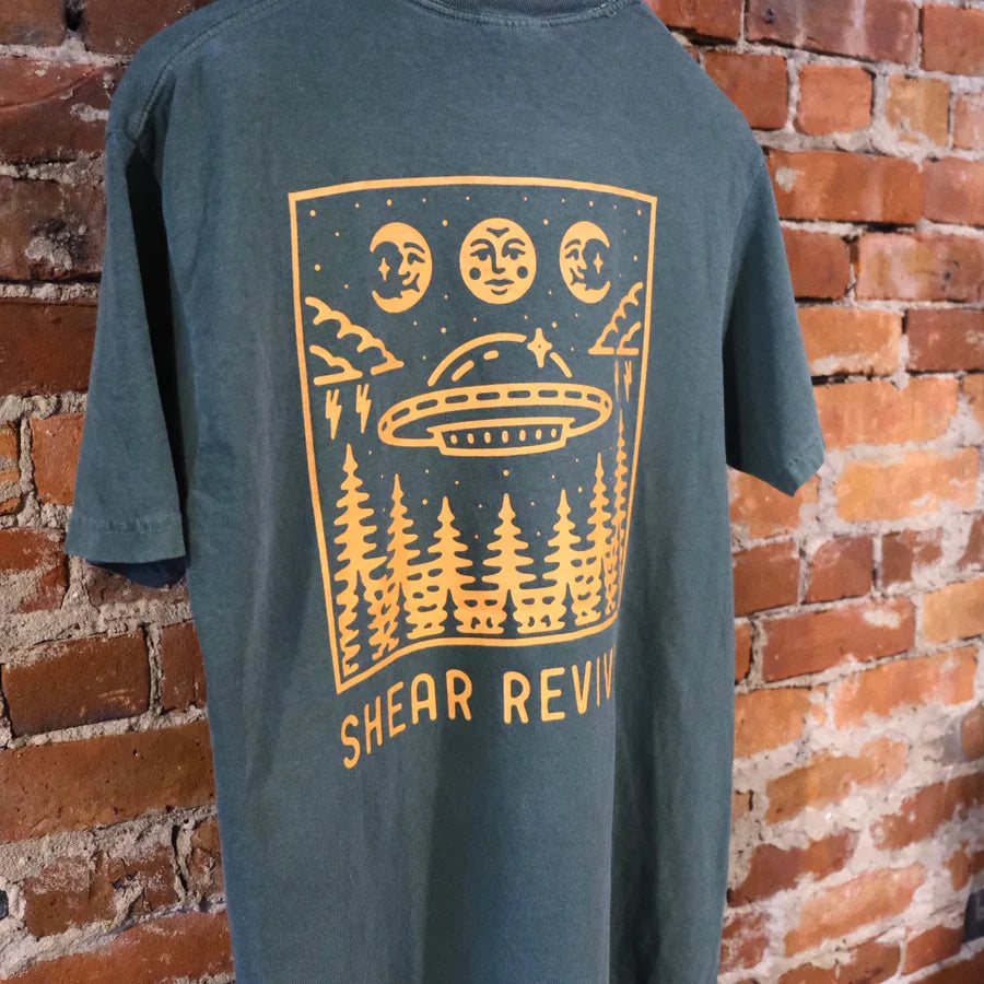 Shear Revival Aliens Exist Green T-Shirt