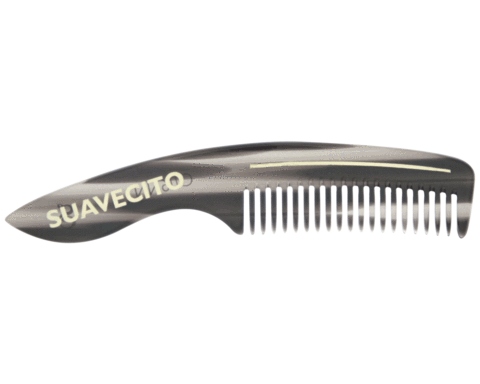 SUAVECITO - DELUXE HANDLE BEARD COMB BLACK