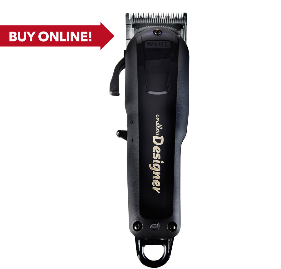 WAHL BLACK LITHIUM CORDLESS DESIGNER CLIPPER