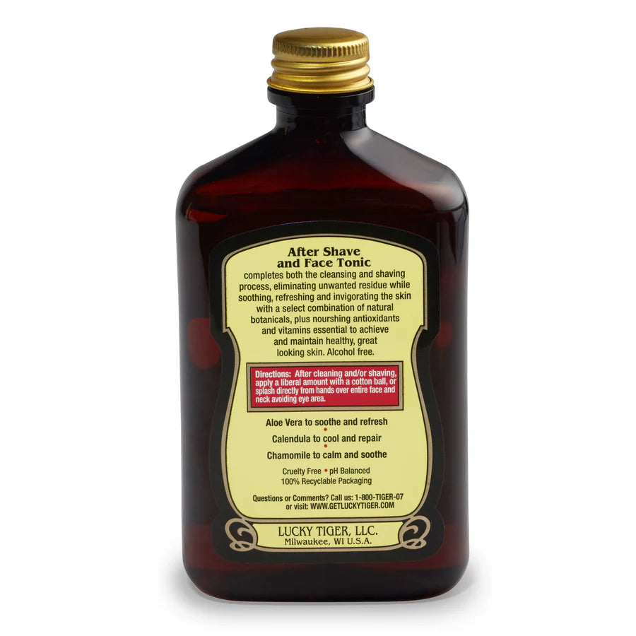 LUCKY TIGER AFTER SHAVE & FACE TONIC - 8oz.