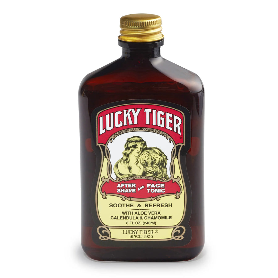 LUCKY TIGER AFTER SHAVE & FACE TONIC - 8oz.