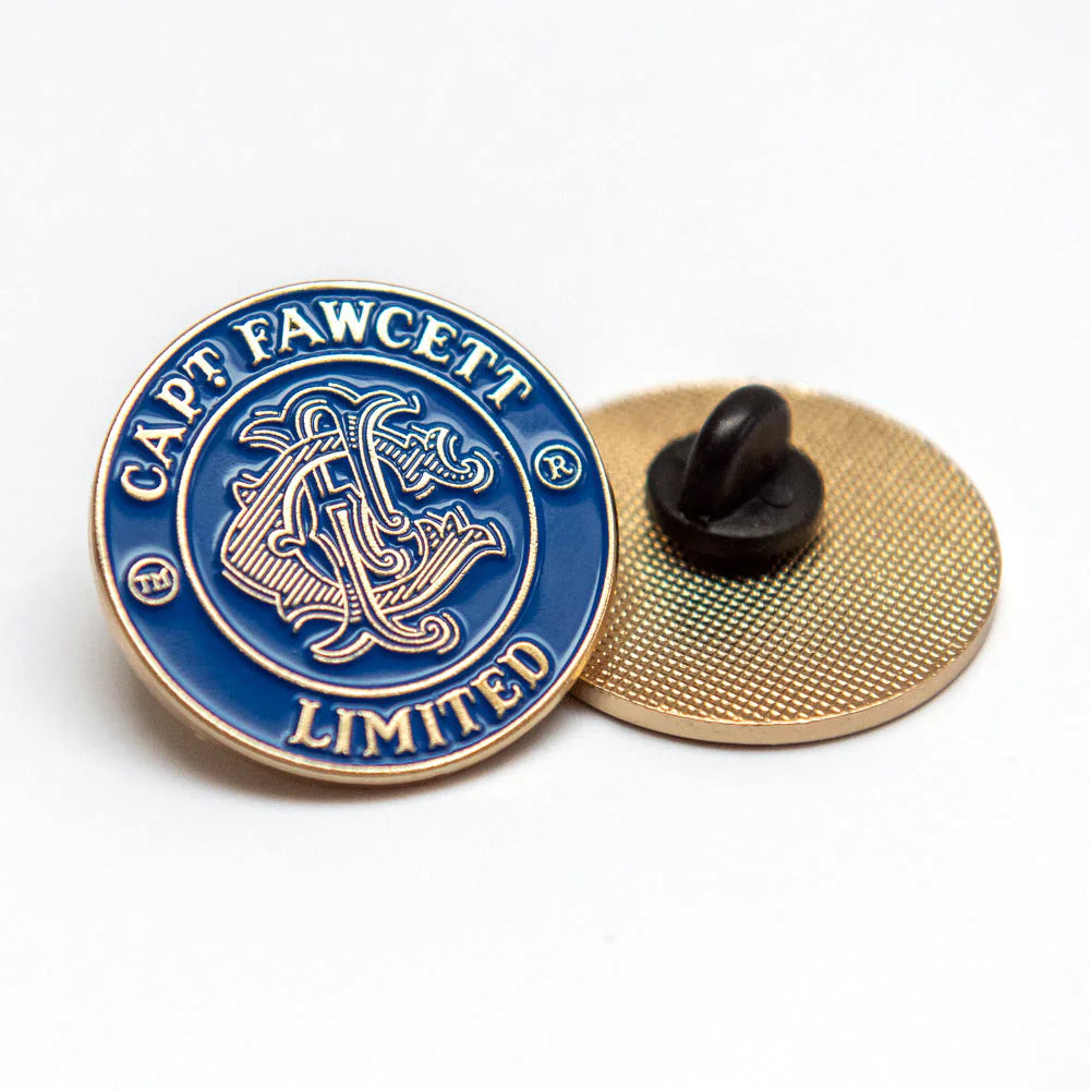 Captain Fawcett Captain Fawcett Blue Stove Badge