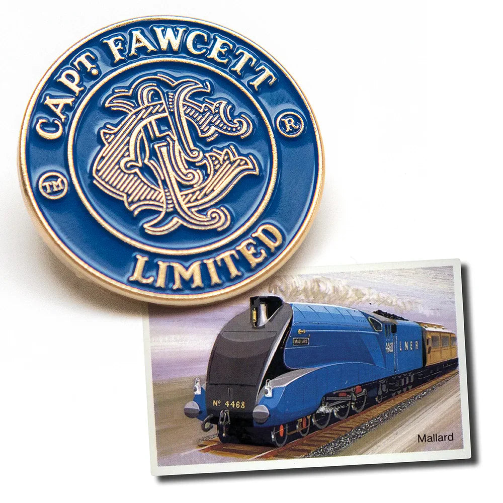Captain Fawcett Captain Fawcett Blue Stove Badge