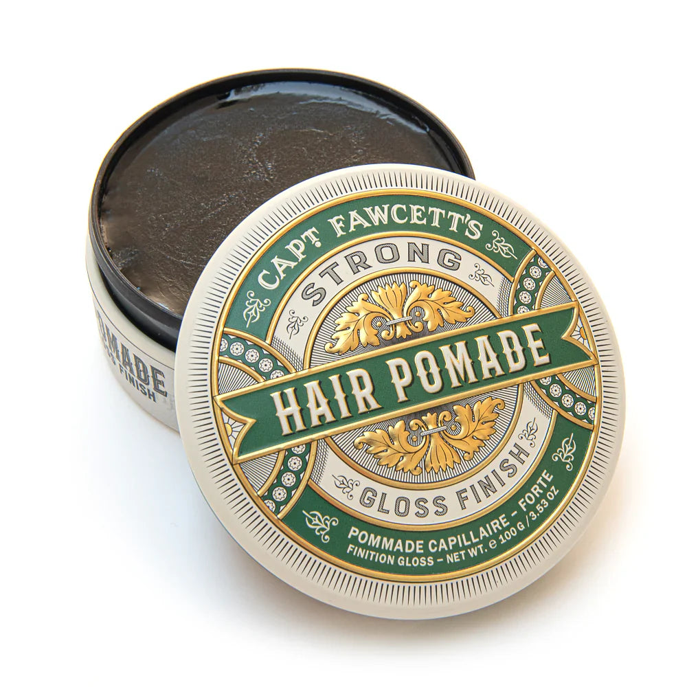 Captain Fawcett Strong Hold Pomade (Green) 100g - 3.53 oz