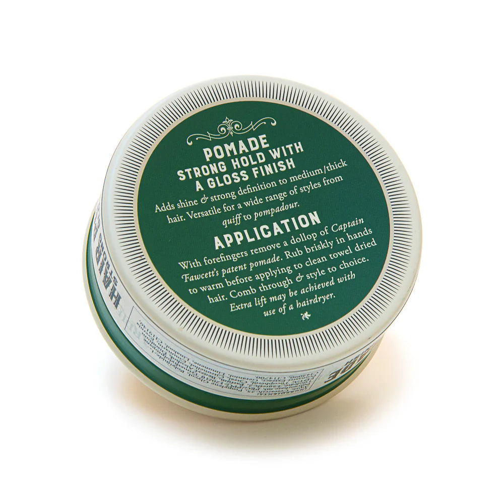 Captain Fawcett Strong Hold Pomade (Green) 100g - 3.53 oz