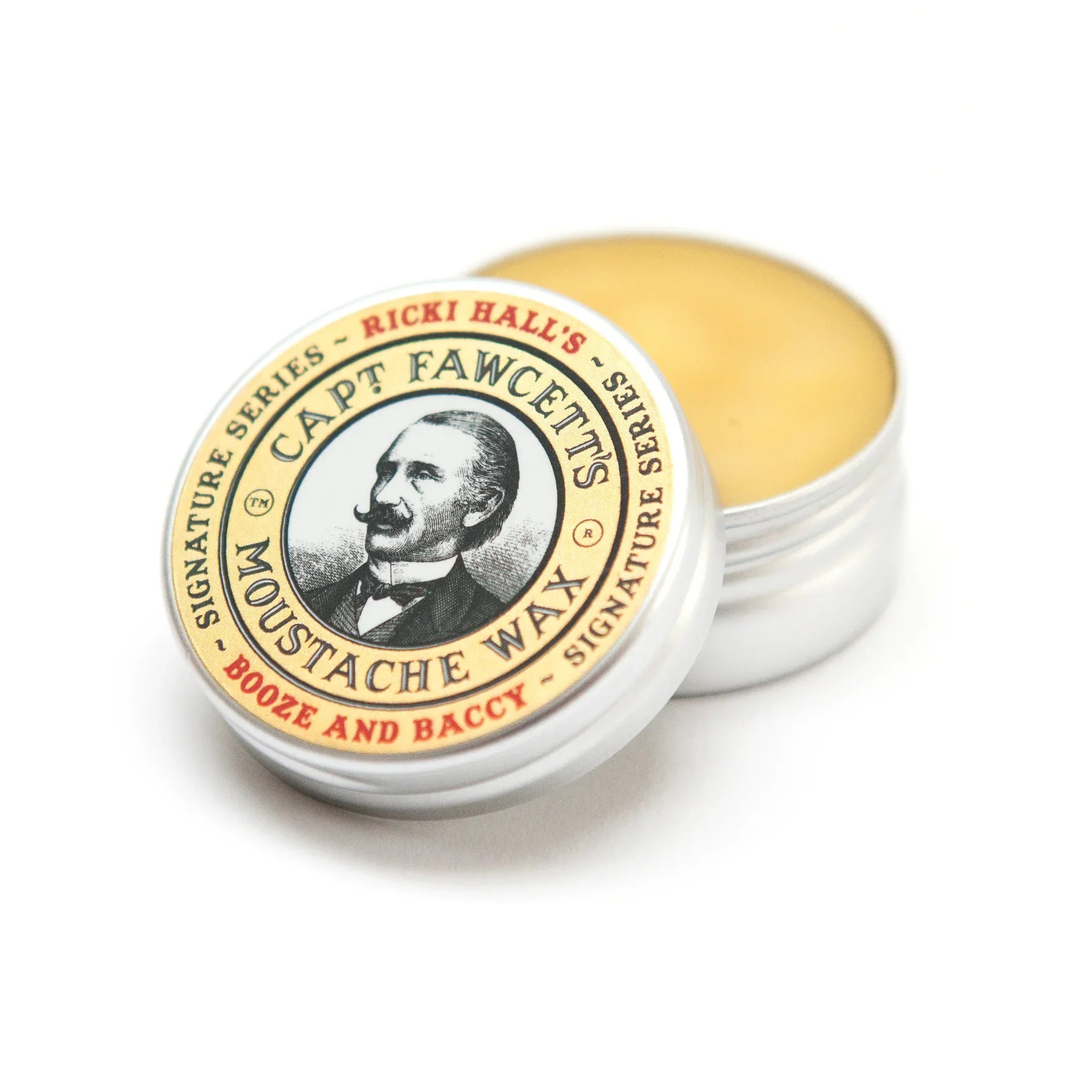 Captain Fawcett Ricki Hall's Booze &amp; Baccy Moustache Wax - 15ml/0.5 oz