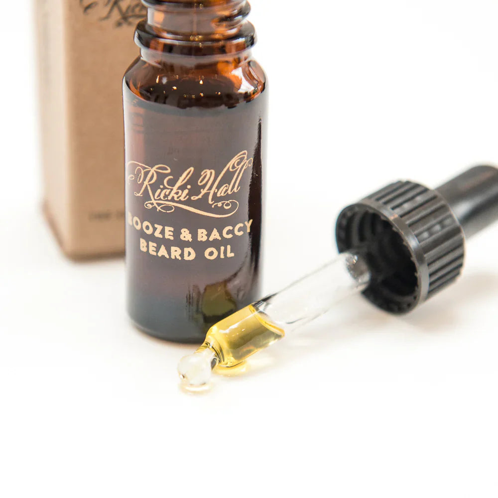 Captain Fawcett Ricki Hall's Booze &amp; Baccy Beard Oil 10ml Travel Sized