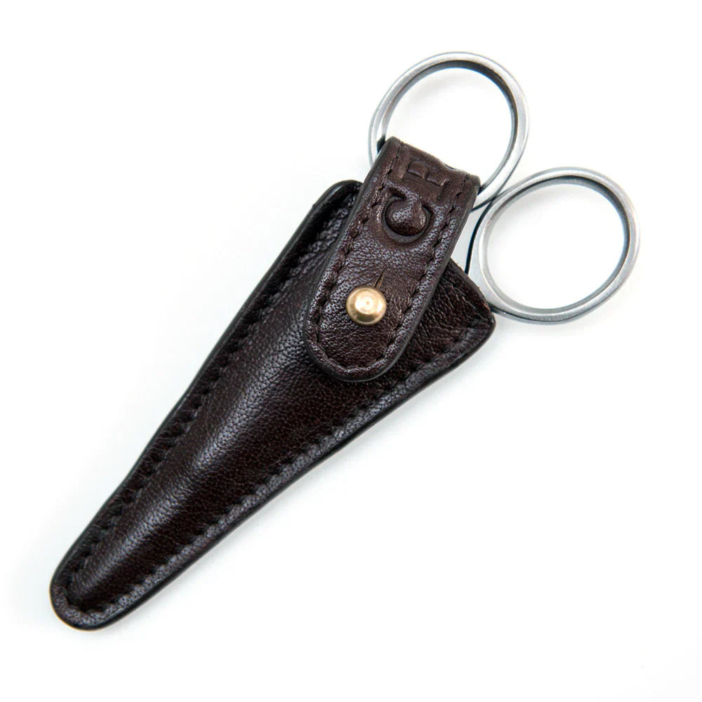 Captain Fawcett Grooming Scissors with leather pouch