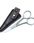 Captain Fawcett Grooming Scissors with leather pouch