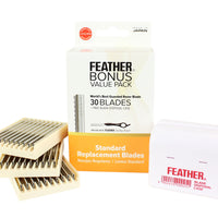 Feather Bonus Pack - 30 Standard Blades + Disposal Case