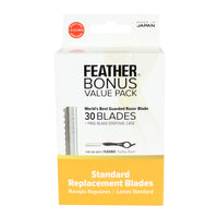 Feather Bonus Pack - 30 Standard Blades + Disposal Case