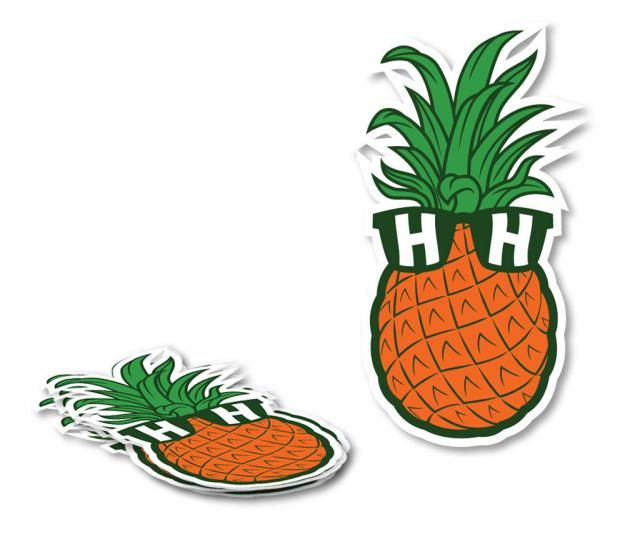 HAPPY HOUR STICKER - MR.PINEAPPLE (OS)