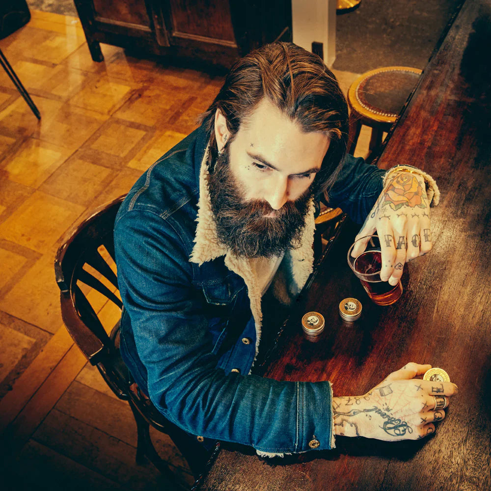 Captain Fawcett Ricki Hall's Booze &amp; Baccy Moustache Wax - 15ml/0.5 oz