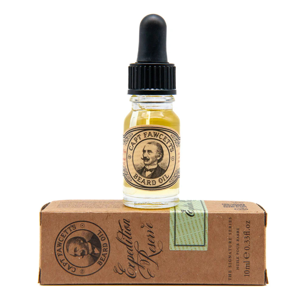 Captain Fawcett Expedition Reserve Beard Oil 10ml Travel Sized