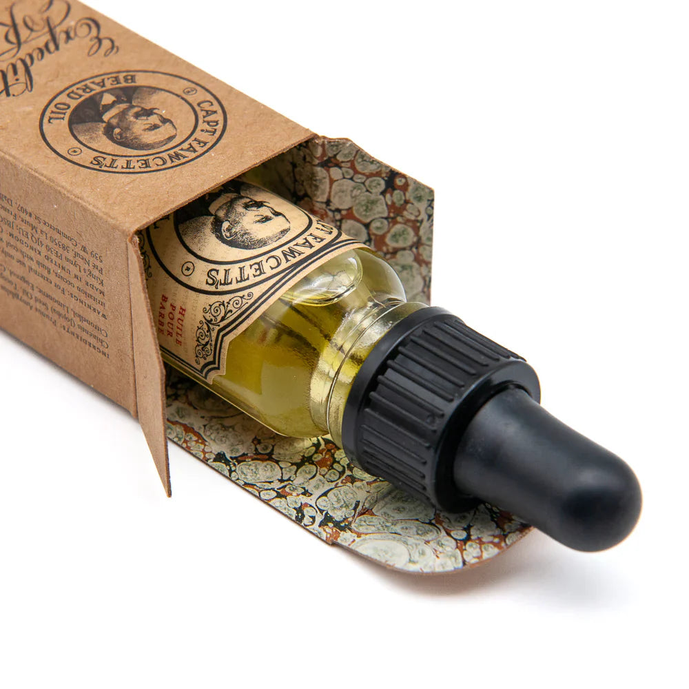 Captain Fawcett Expedition Reserve Beard Oil 10ml Travel Sized