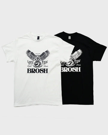 Brosh × Fusty Works S/S T-Shirt Owl Logo