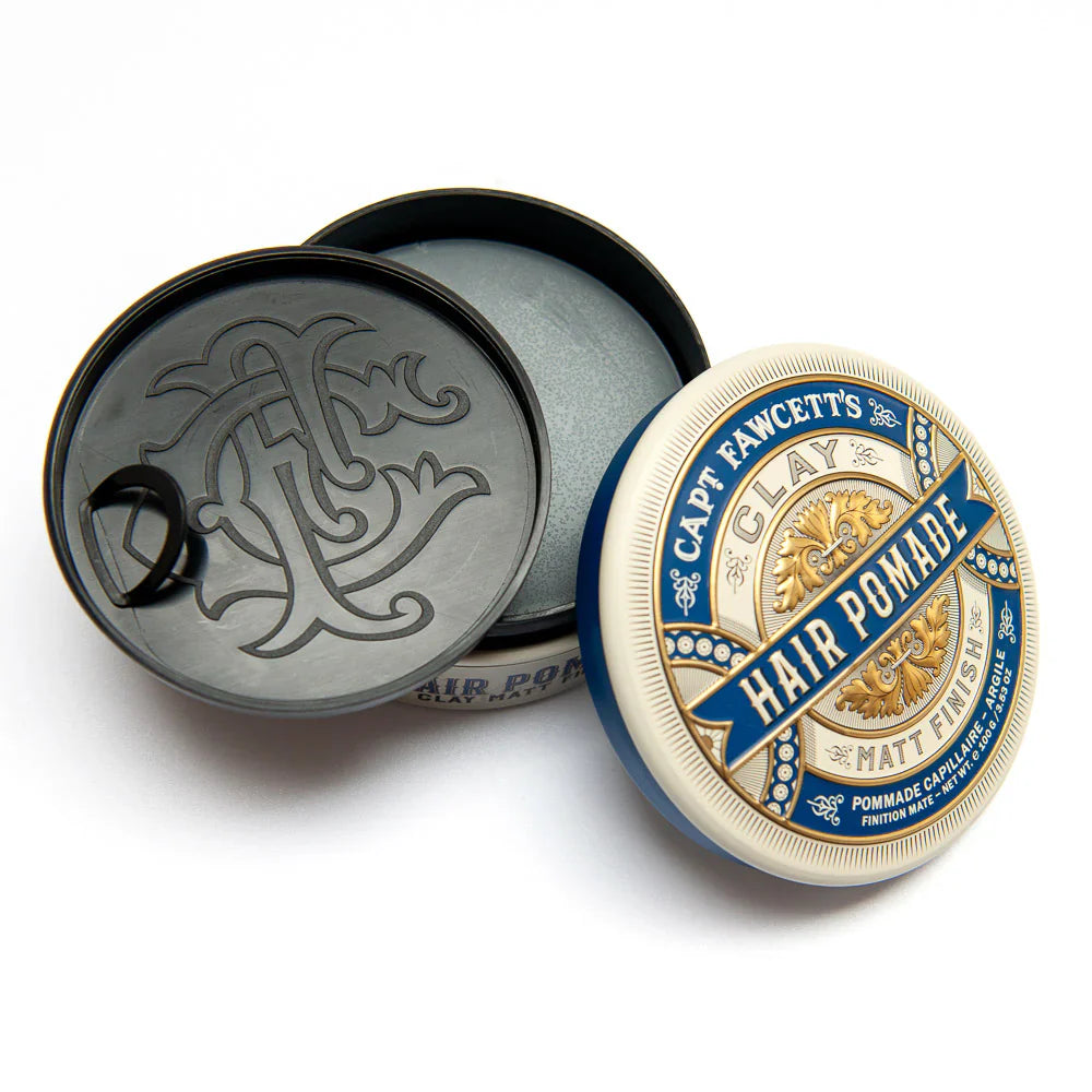 Captain Fawcett Matt Clay Pomade (Blue) 100g - 3.53 oz