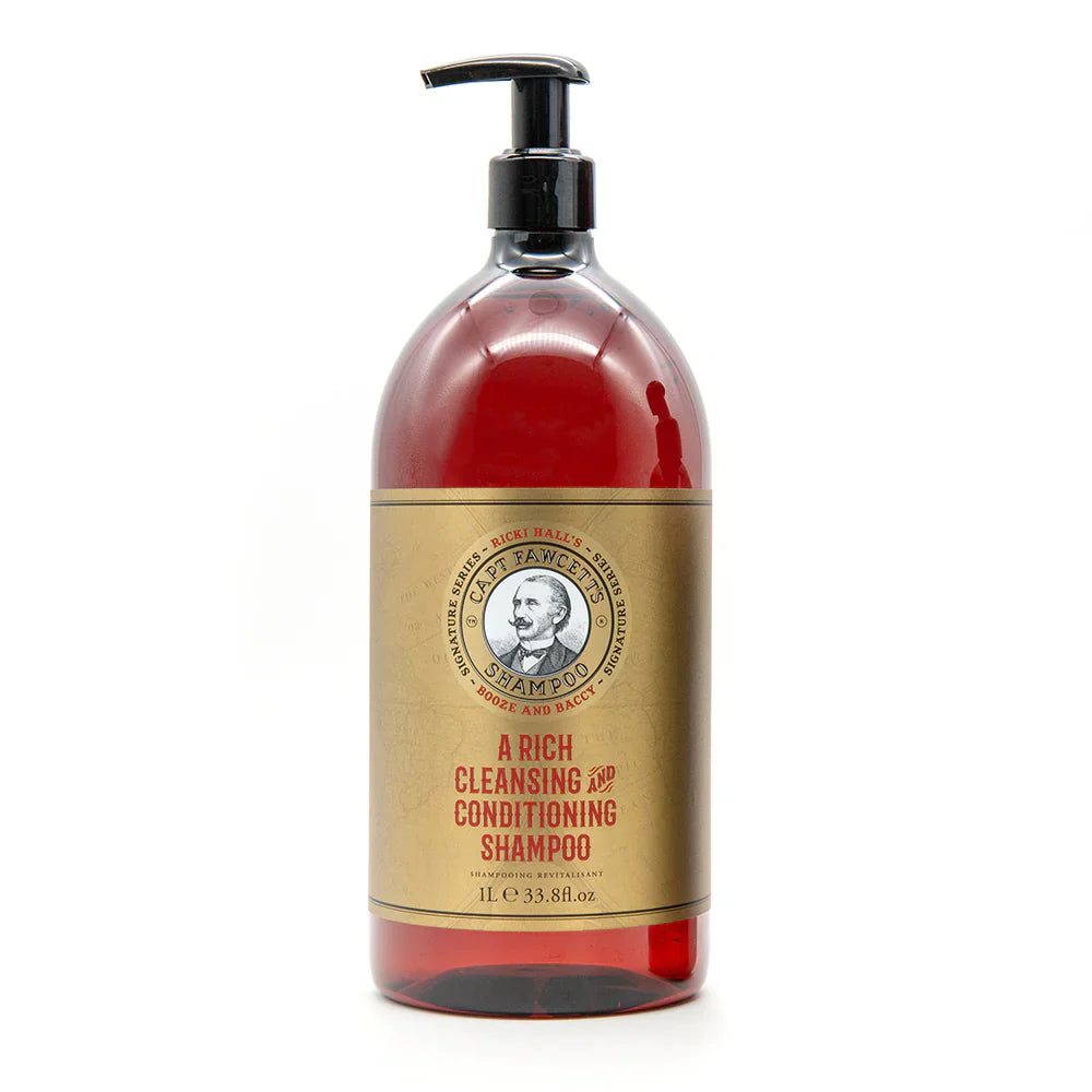 Captain Fawcett Ricki Hall's Booze &amp; Baccy Shampoo - 1 Litre