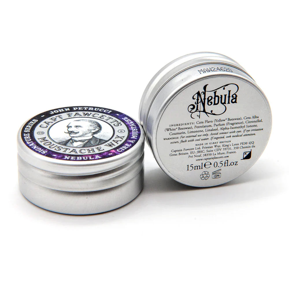 Captain Fawcett John Petrucci's 'Nebula' Moustache Wax - 15ml/0.5 oz