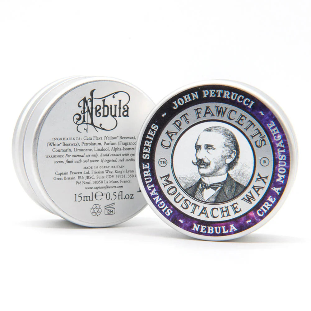 Captain Fawcett John Petrucci's 'Nebula' Moustache Wax - 15ml/0.5 oz