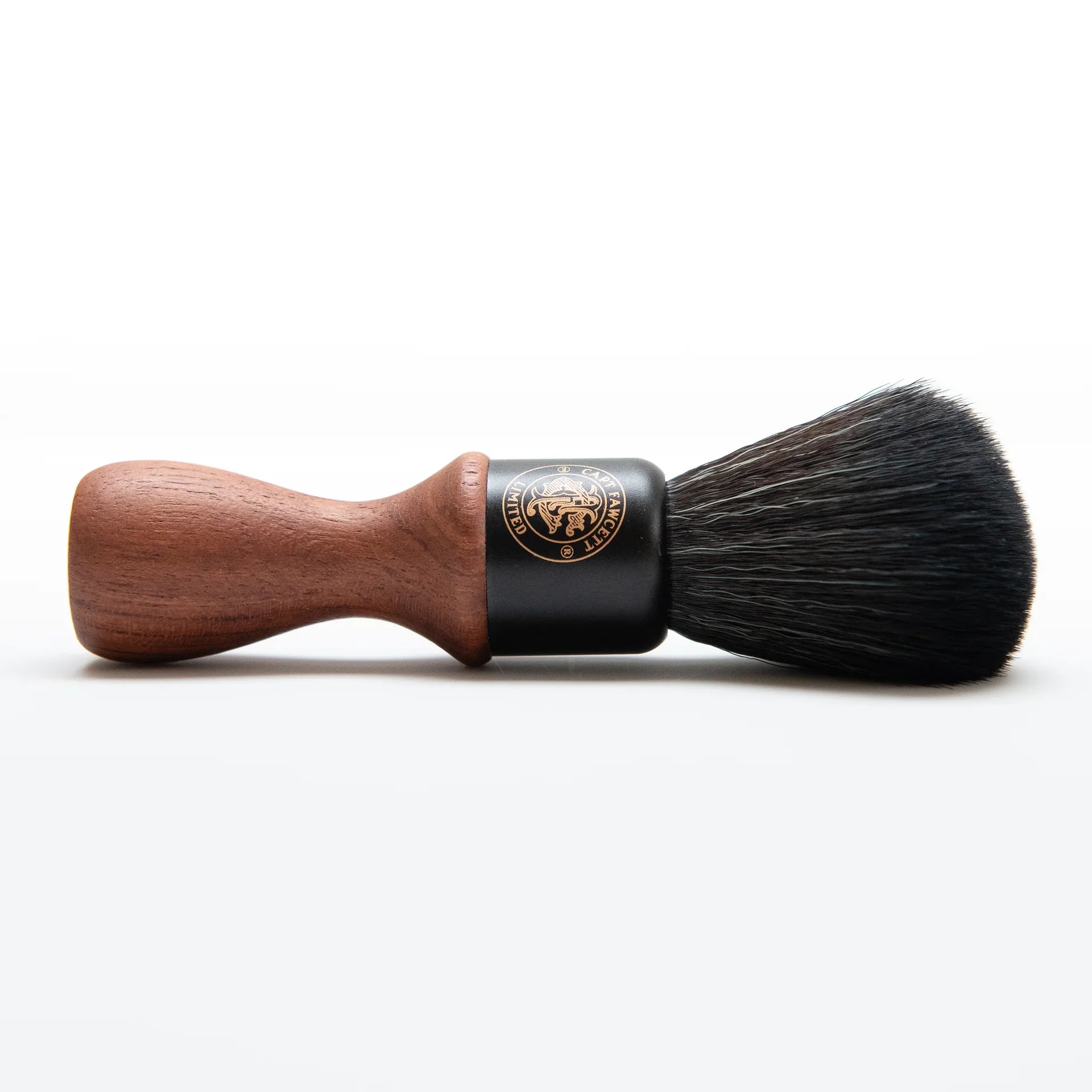 Captain Fawcett Wooden Handle Faux Fur Shaving Brush