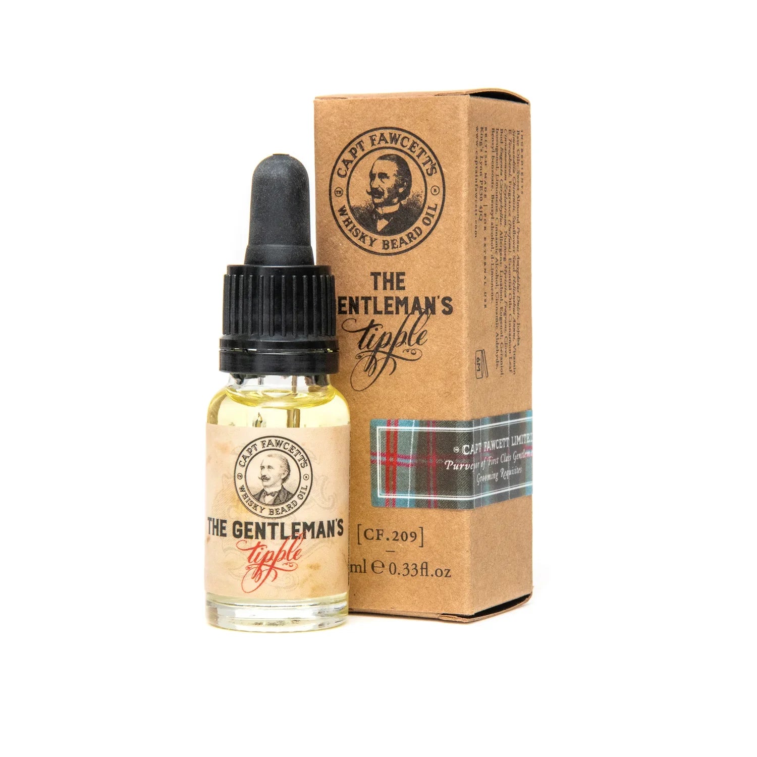 Captain Fawcett Gentleman's Tipple Whisky Beard Oil 10ml Travel Sized