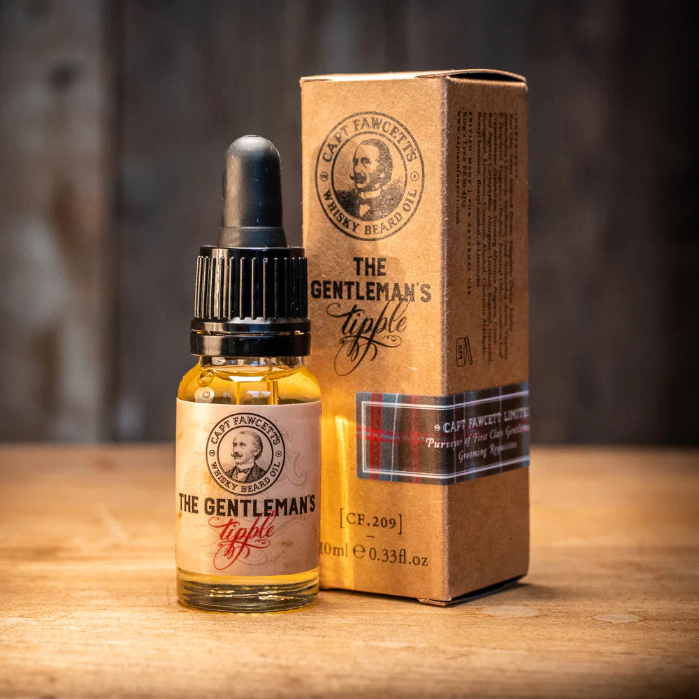 Captain Fawcett Gentleman's Tipple Whisky Beard Oil 10ml Travel Sized