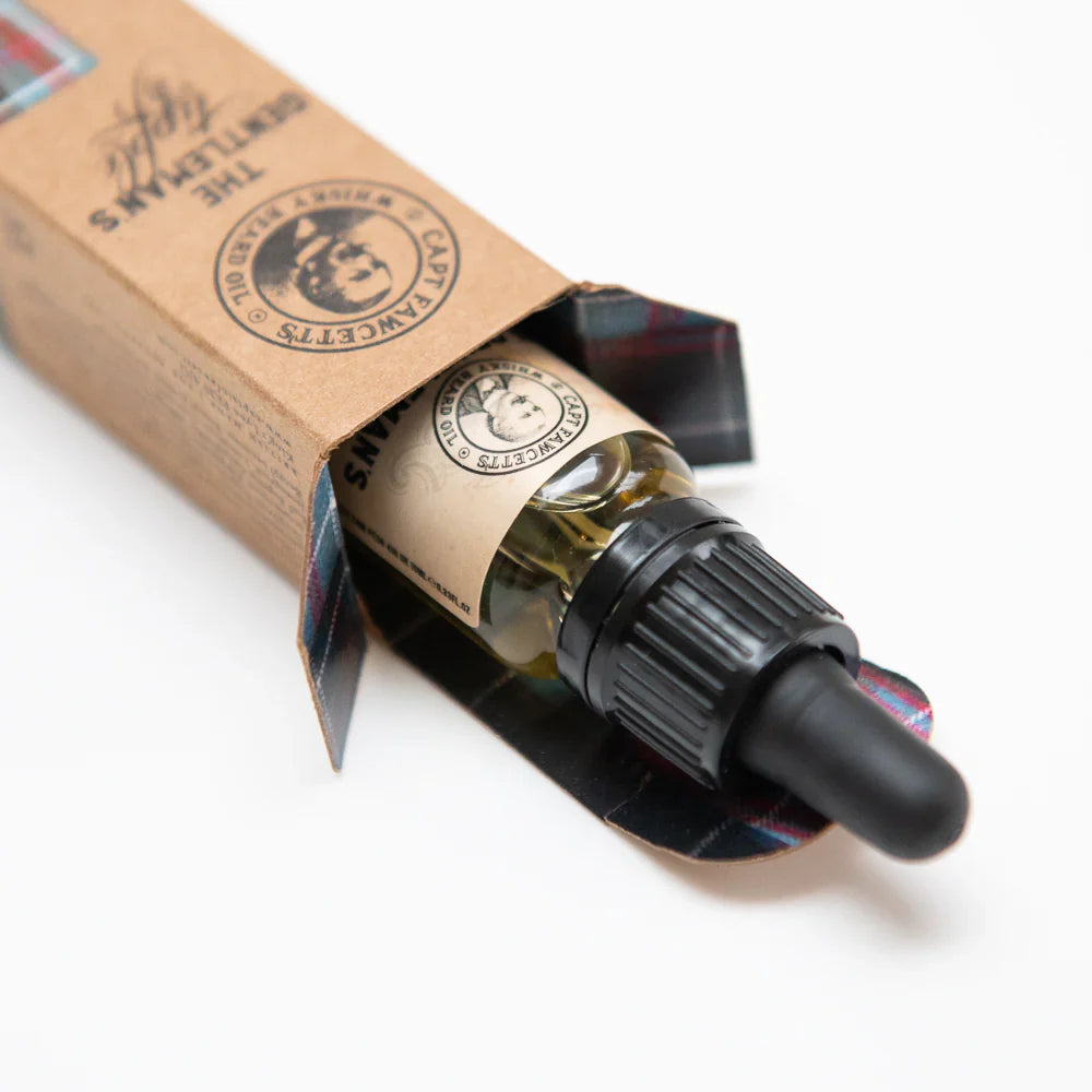 Captain Fawcett Gentleman's Tipple Whisky Beard Oil 10ml Travel Sized