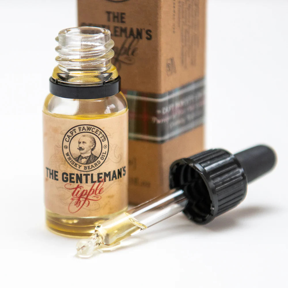 Captain Fawcett Gentleman's Tipple Whisky Beard Oil 10ml Travel Sized
