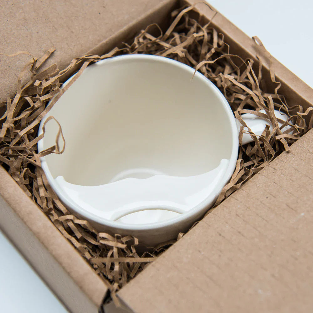 Captain Fawcett Moustache Guard Cup Large  - Left Handed