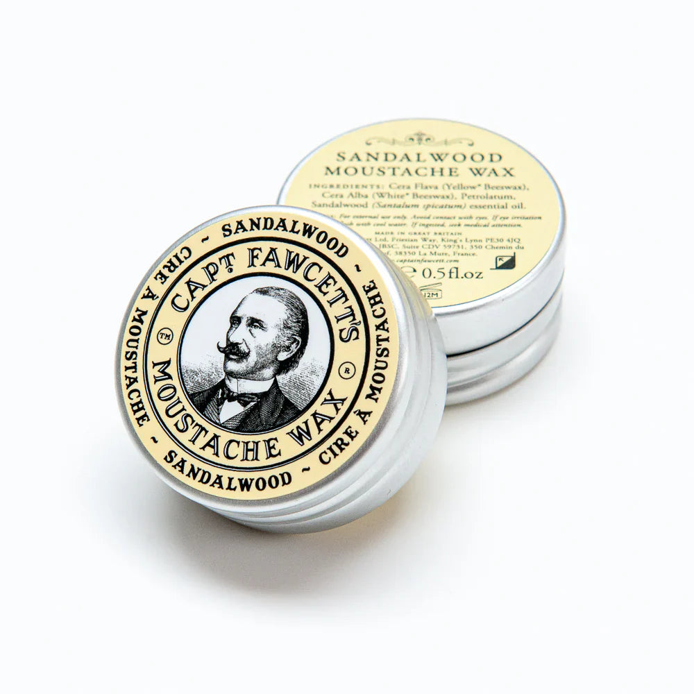 Captain Fawcett Sandalwood Moustache Wax - 15ml/0.5 oz