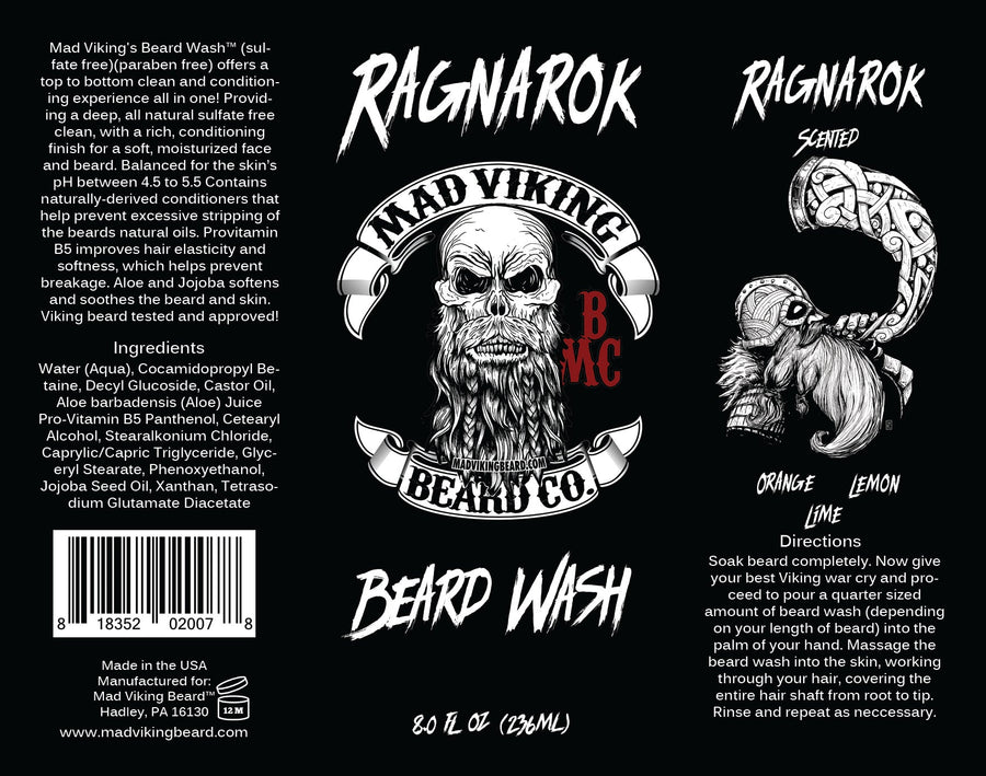 Mad Viking Ragnarok Beard Wash