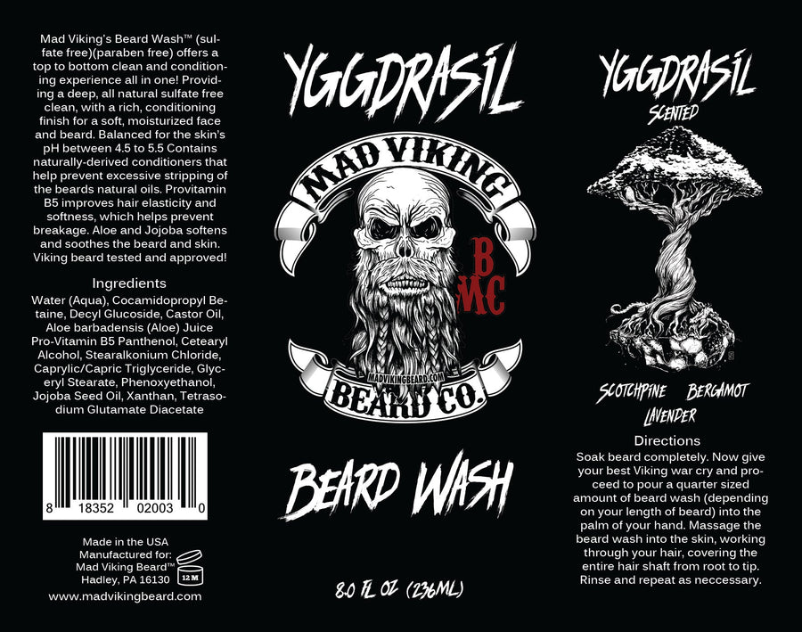 Mad Viking Yggdrasil Beard Wash